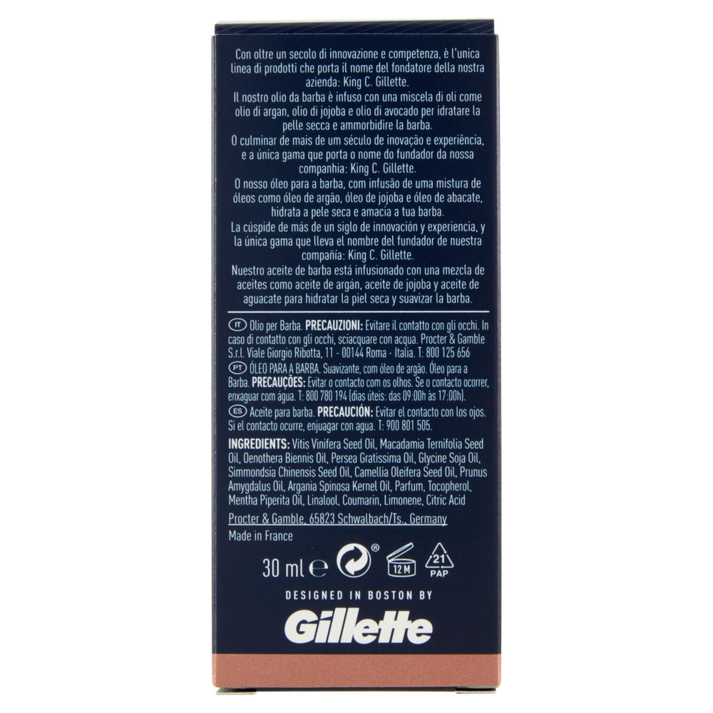 OLIO DA BARBA KING C GILLETTE ML 30 - 1