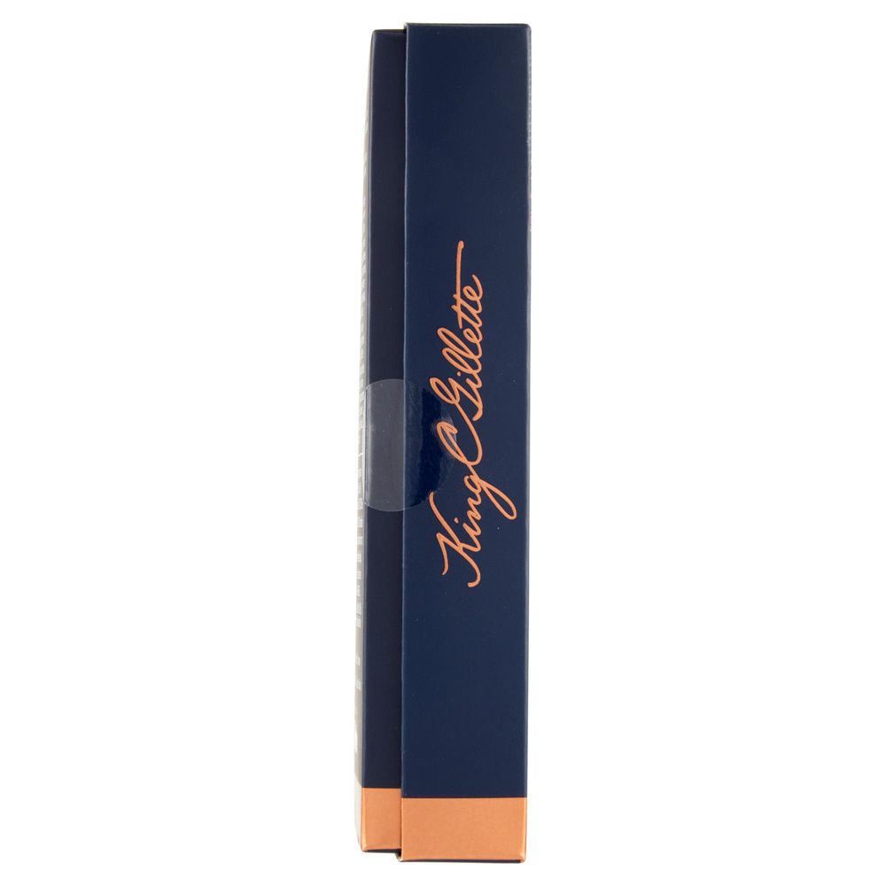 RASOIO DI SICUREZZA KING C GILLETTE PETTINE CHIUSO MAX PRECISIONE + 5 LAME PZ.1 - 6