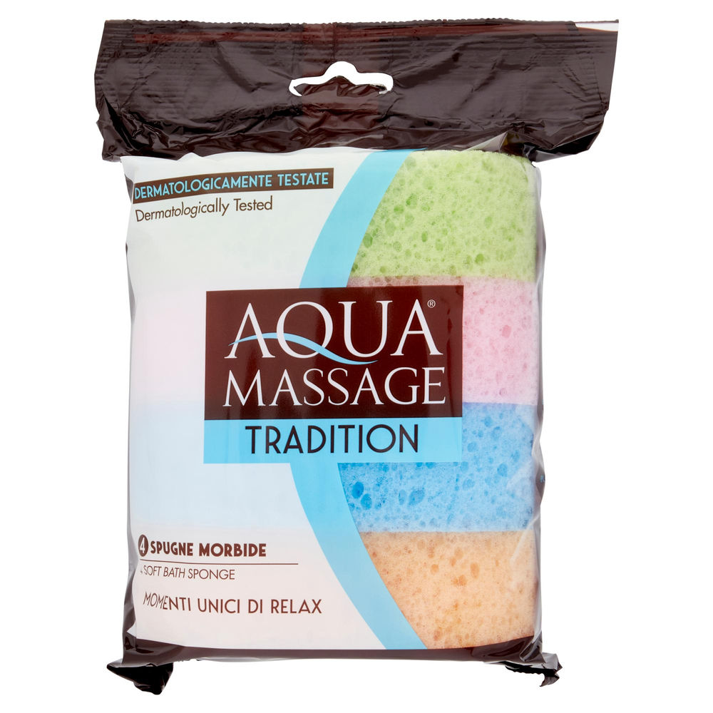 SPUGNE AQUAMASSAGE MULTICOLOR BODY CARE PZ.4 - 0