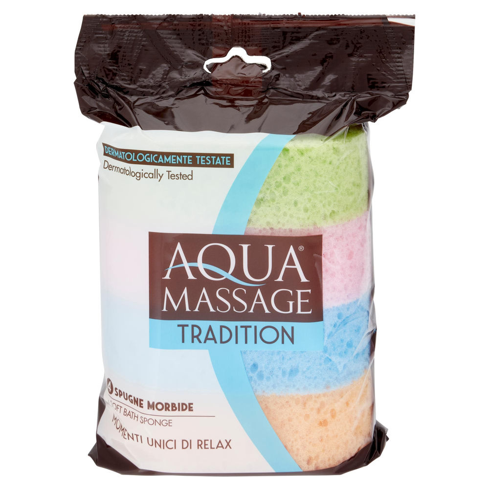SPUGNE AQUAMASSAGE MULTICOLOR BODY CARE PZ.4 - 4