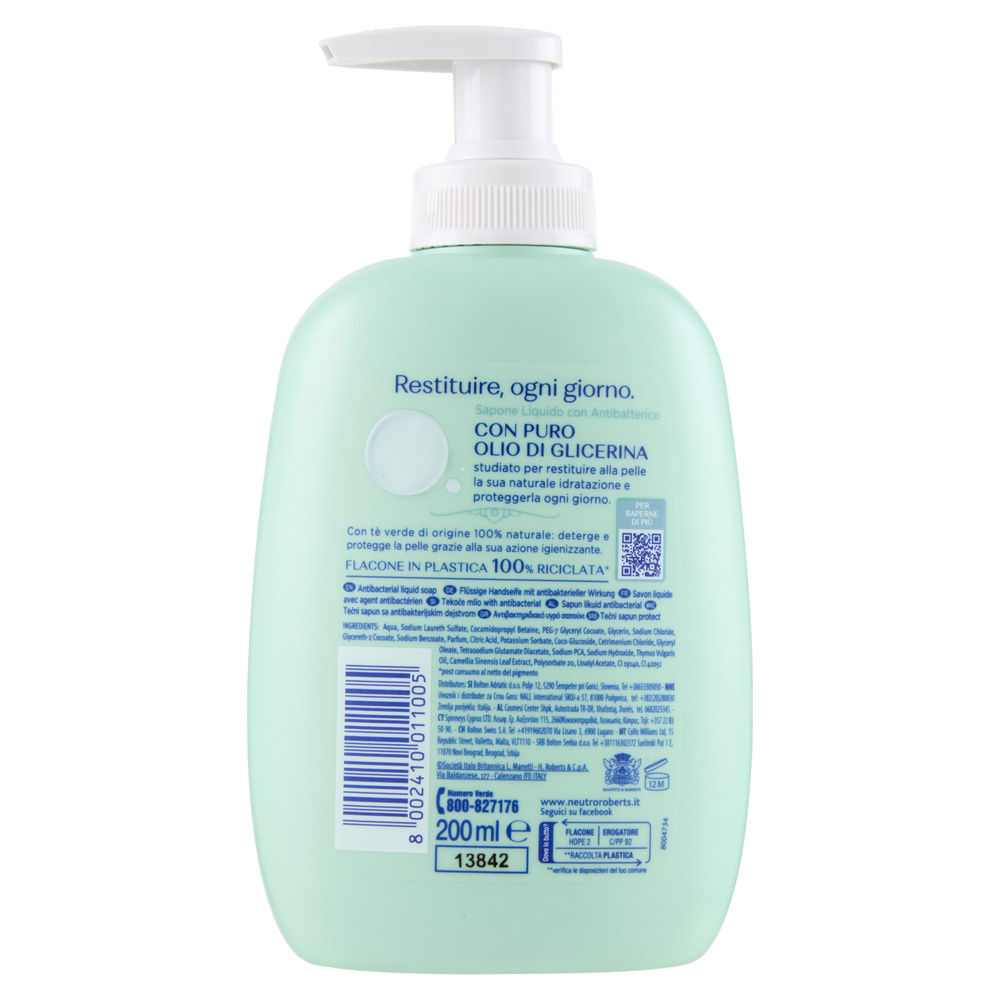 SAPONE LIQUIDO NEUTRO ROBERTS ANTIBATTERICO ML 200 - 1