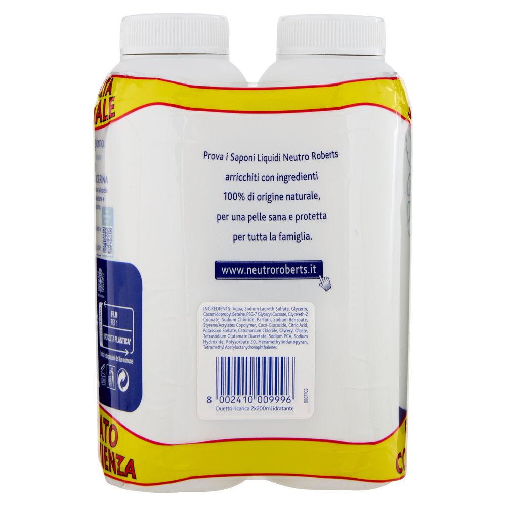 RICARICA SAPONE LIQUIDO NEUTRO ROBERTS IDRATANTE ML200 X 2 - 2