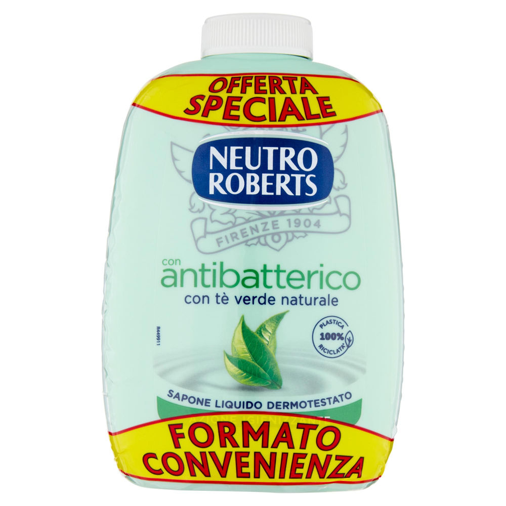 Ricarica sapone liquido neutro roberts antibatterico  ml 200 x 2