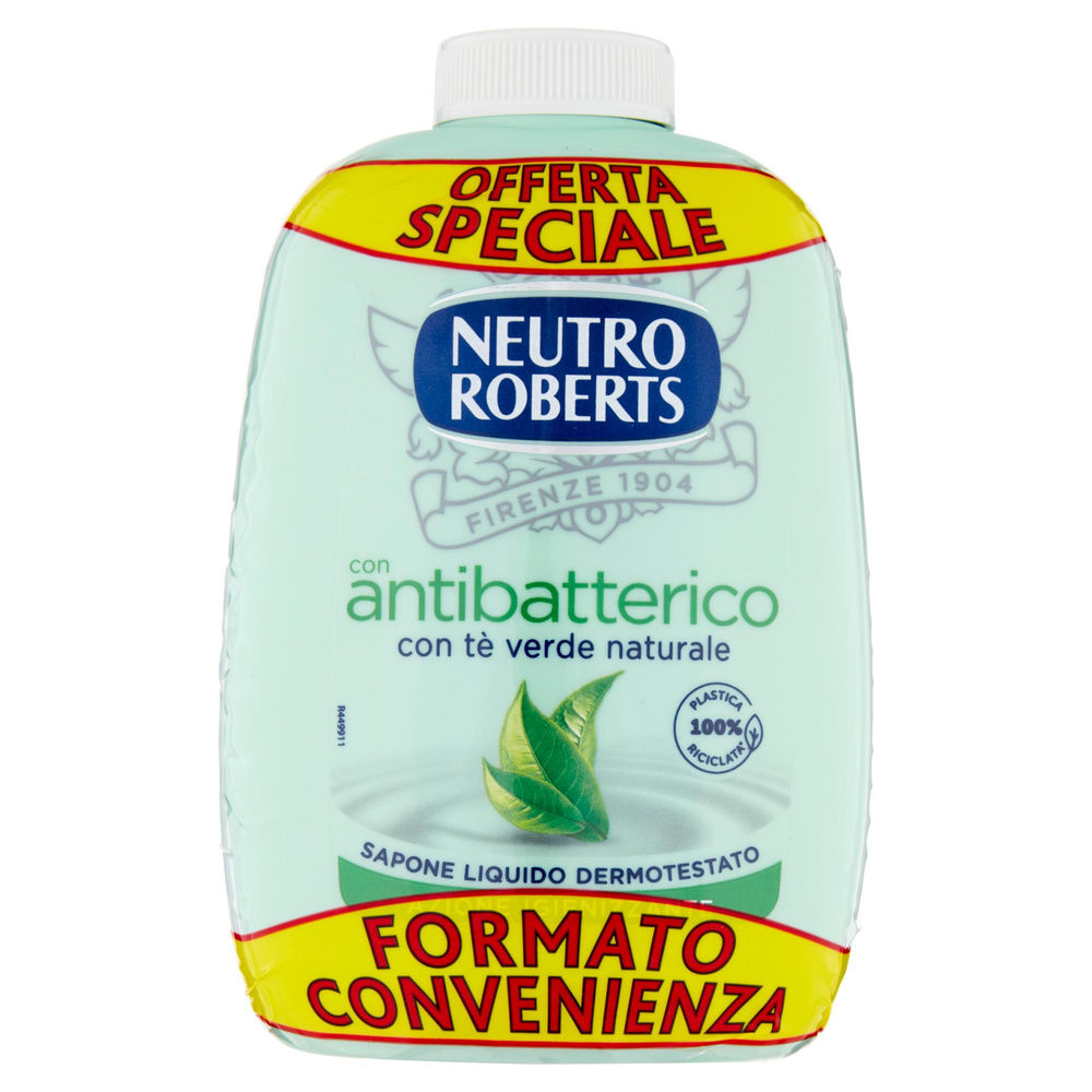 RICARICA SAPONE LIQUIDO NEUTRO ROBERTS ANTIBATTERICO  ML 200 X 2 - 6