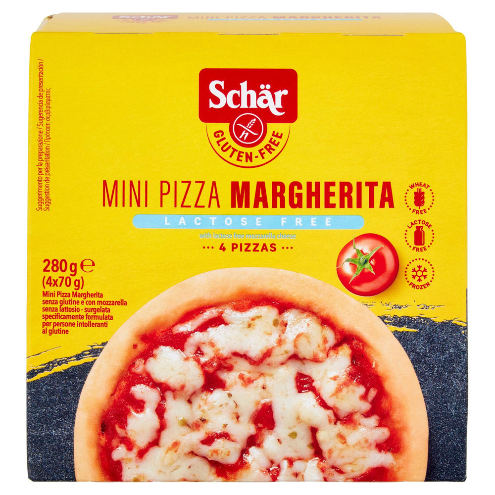 -SG-MINI PIZZA MARGHERITA SENZA GLUTINE SENZA LATT SCHAR SCATOLA PZ 4 G 280 - 4