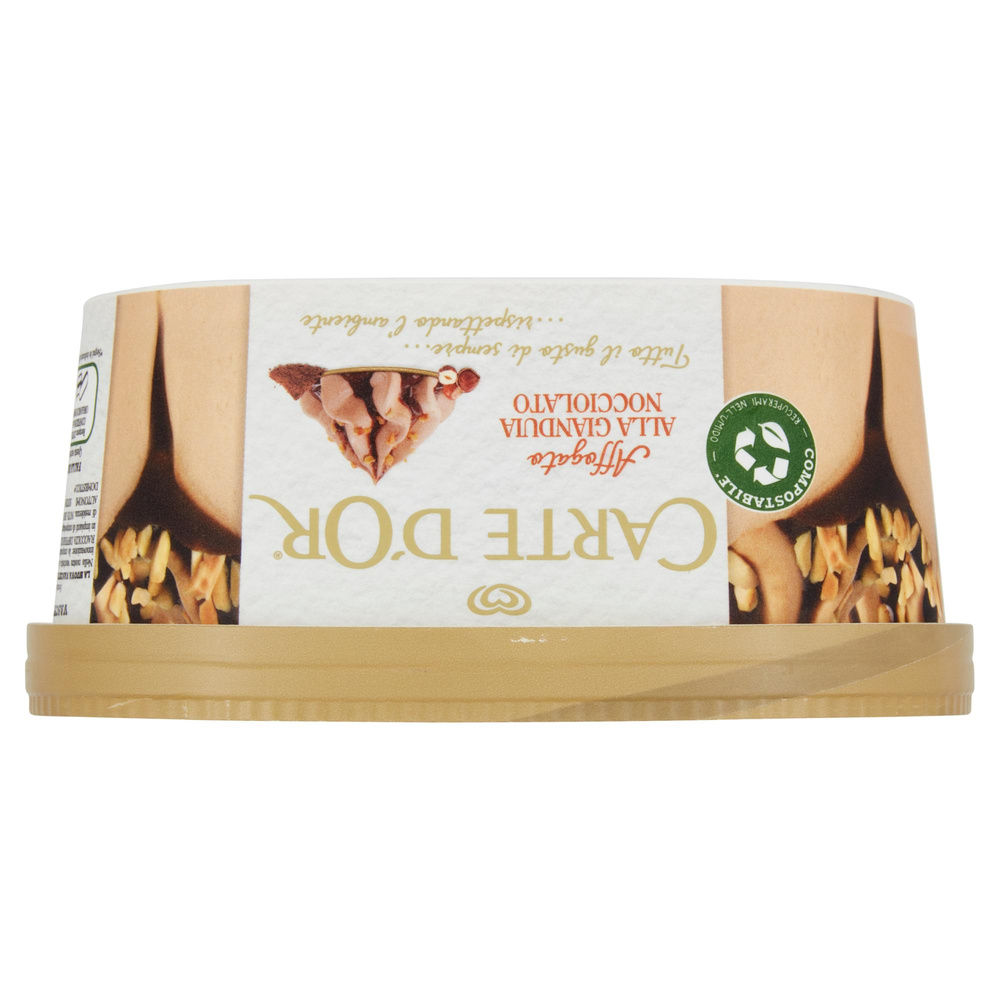 CARTE D'OR AFFOGATO NOCCIOLATO ALGIDA VASCHETTA COMPOSTABILE G 500 - 3