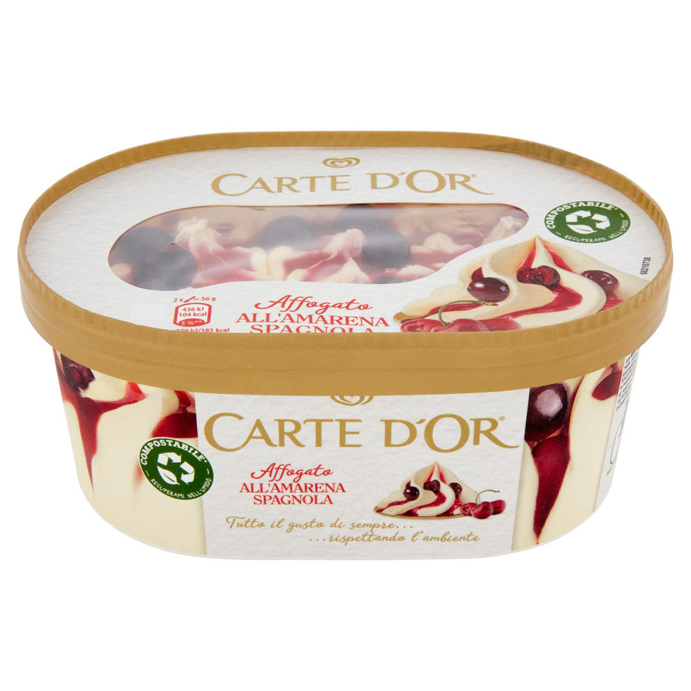 CARTE D'OR AFFOGATO SPAGNOLA ALGIDA VASCHETTA COMPOSTABILE G 500 - 5