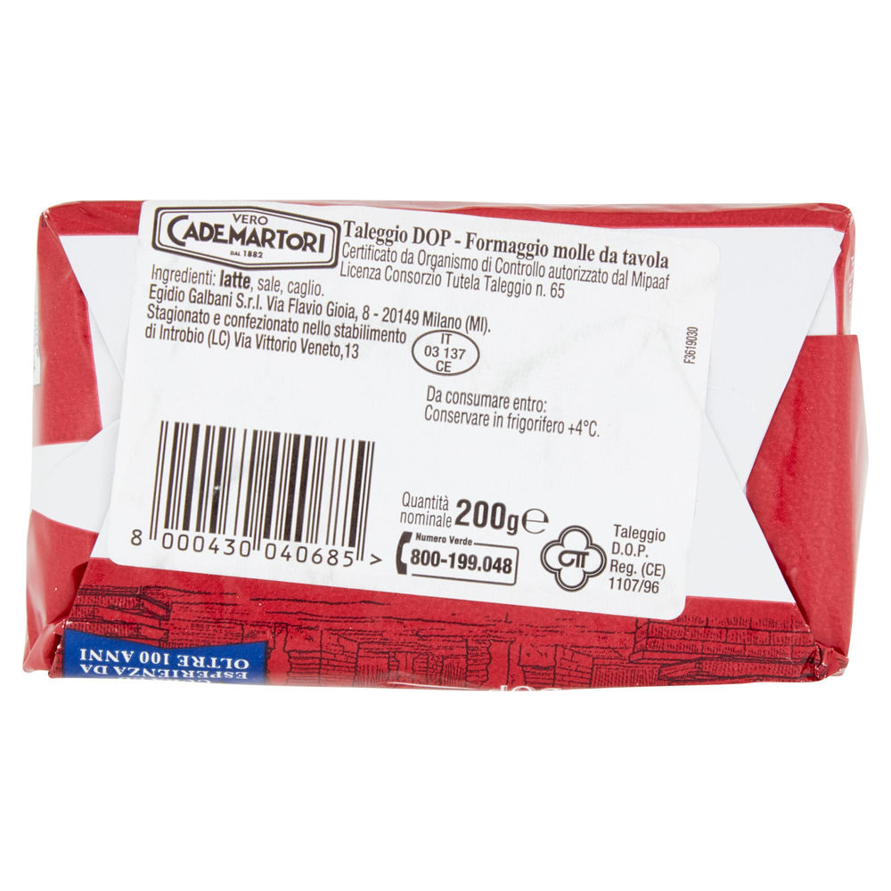 TALEGGIO DOP CADEMARTORI INCARTO G 200 - 1
