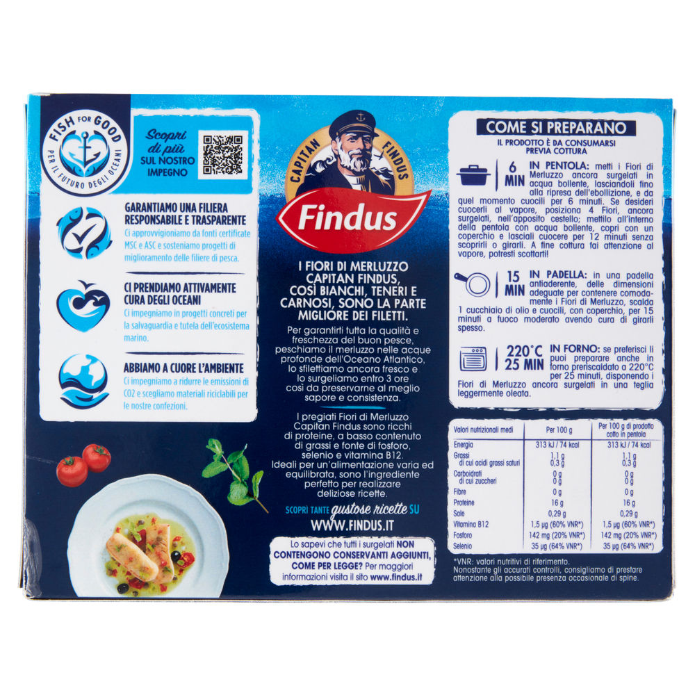 FIORI DI MERLUZZO MSC CAPITAN FINDUS SCATOLA X4 G 300 - 1