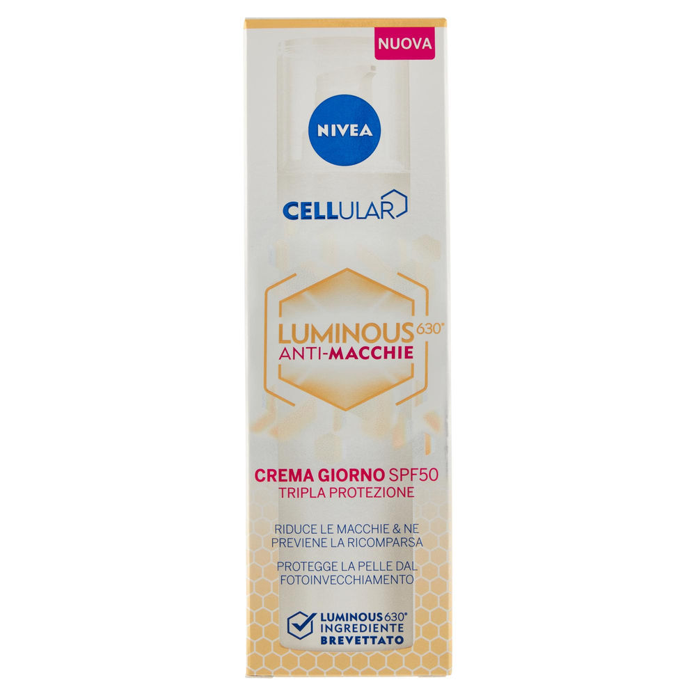 CREMA FLUIDA ANTIMACCHIE LUMINOUS 630 SPF50 NIVEA CELLULAR ML 40 - 0
