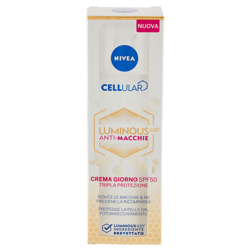 CREMA FLUIDA ANTIMACCHIE LUMINOUS 630 SPF50 NIVEA CELLULAR ML 40 - 6