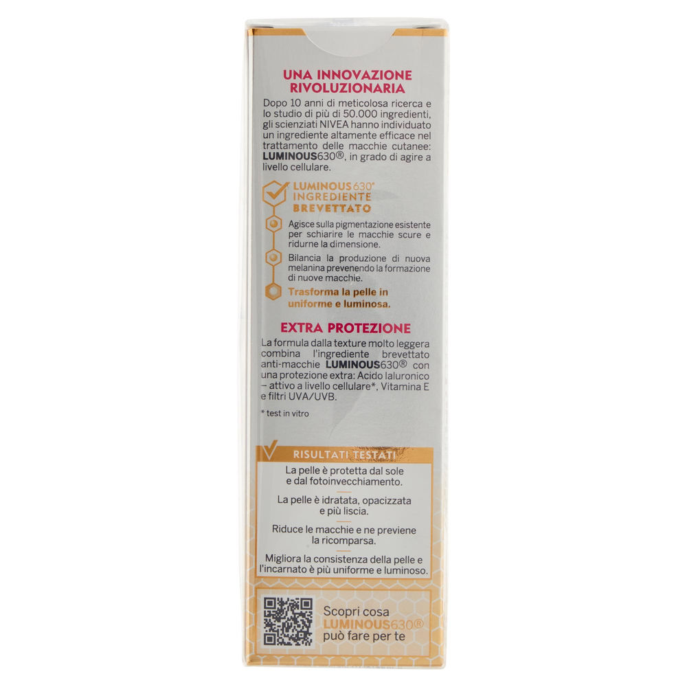 CREMA FLUIDA ANTIMACCHIE LUMINOUS 630 SPF50 NIVEA CELLULAR ML 40 - 1