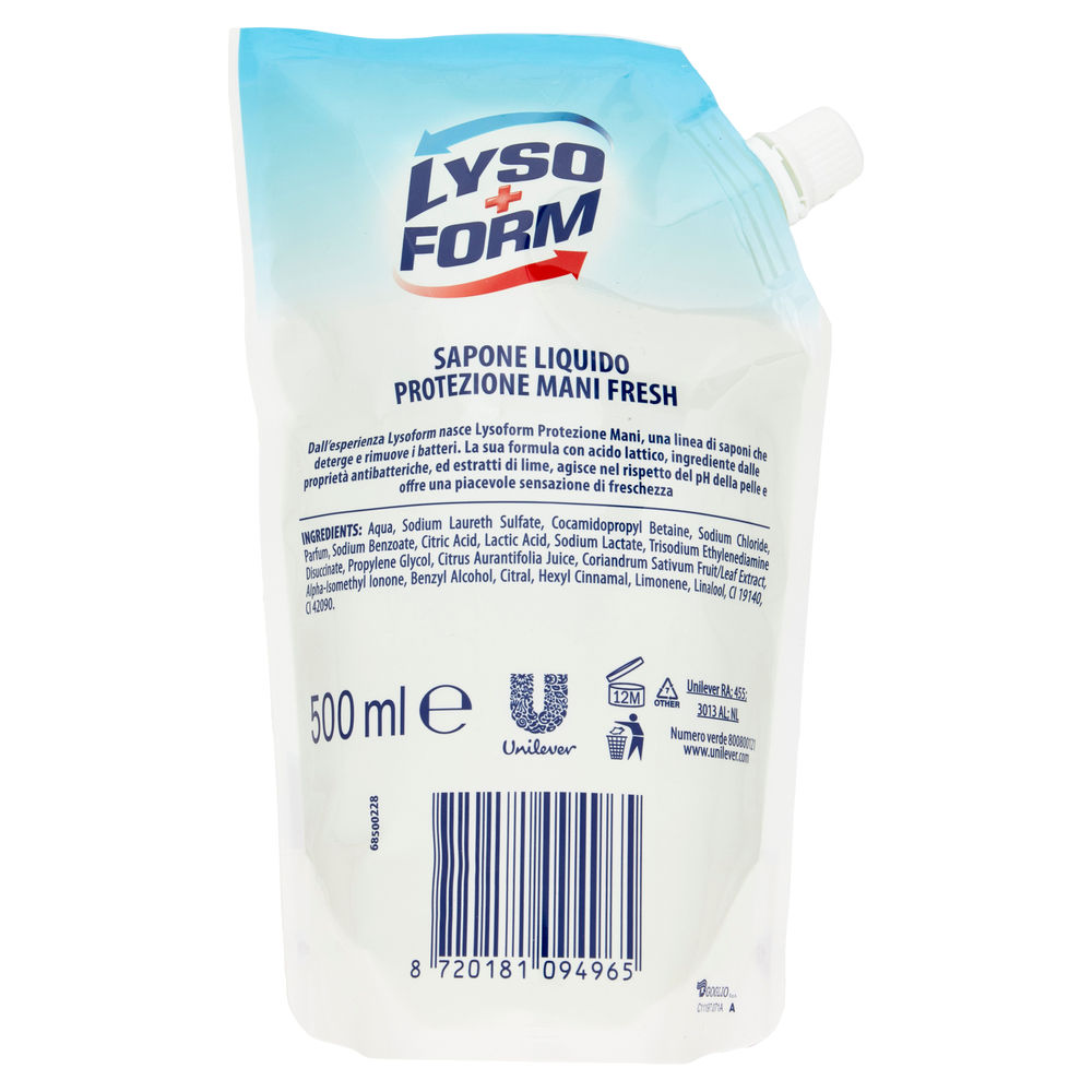 RICARICA SAPONE LIQUIDO LYSOFORM FRESCHEZZA ML 500 - 1