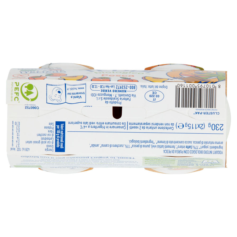YOGURT BIOLOGICO INTERO PESCA TEDDI SCALDASOLE G 2X115 - 6