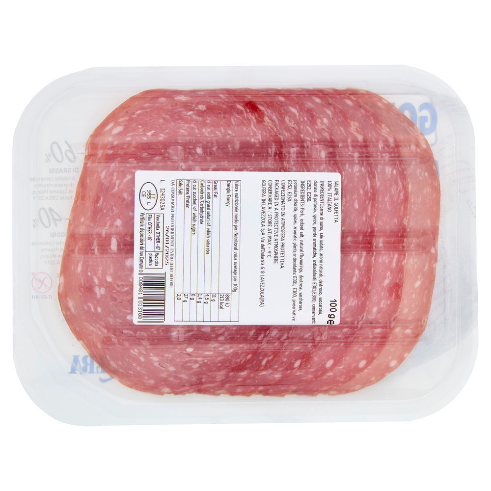 SALAME GOLFETTA  AFFETTATO GOLFERA VASCHETTA G 100 - 1
