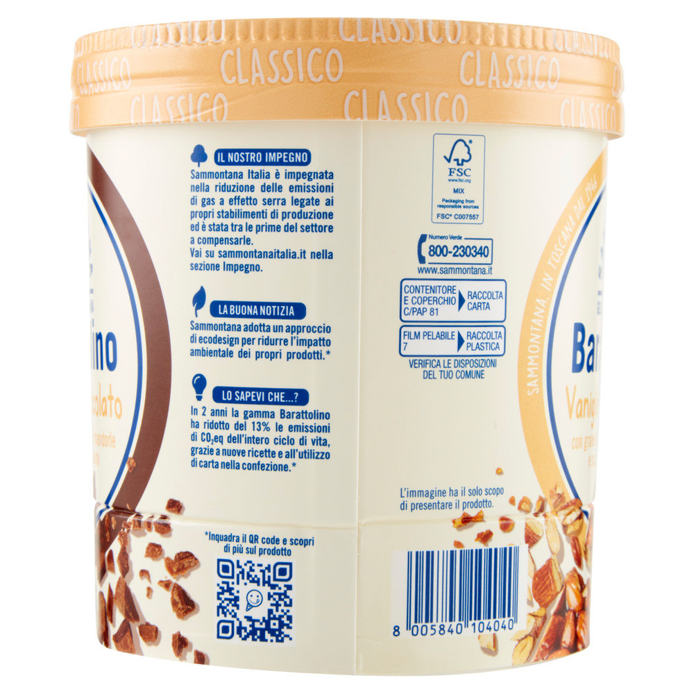 BARATTOLINO CLASSICO VANIGLIA CIOCCOLATO SAMMONTANA G 500 - 4