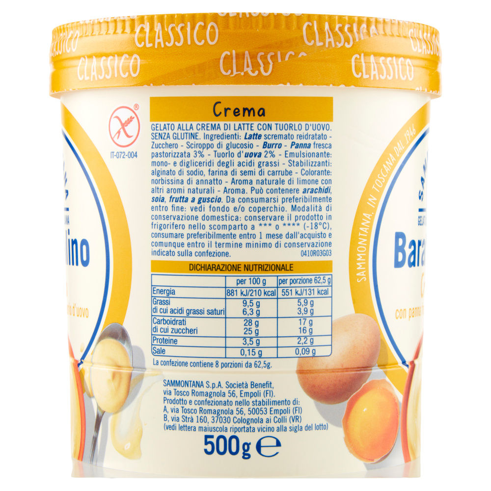 BARATTOLINO CLASSICO CREMA SAMMONTANA G 500 - 5