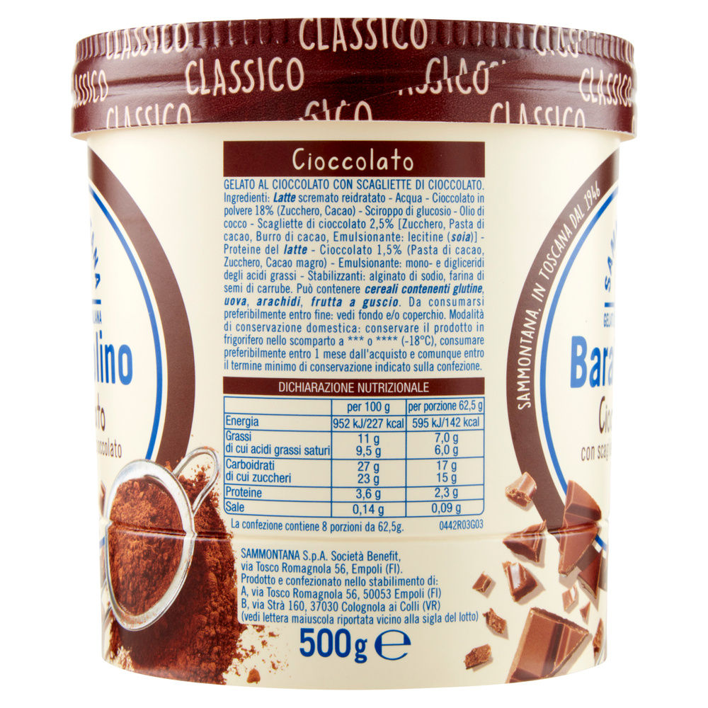 BARATTOLINO CLASSICO CIOCCOLATO SAMMONTANA G 500 - 4