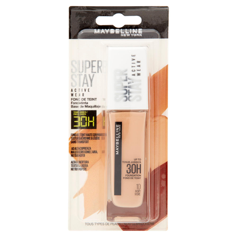 FONDOTINTA SUPERSTAY 24H 10 IVORYM BLISTER MAYBELLINE PZ.1 - 0