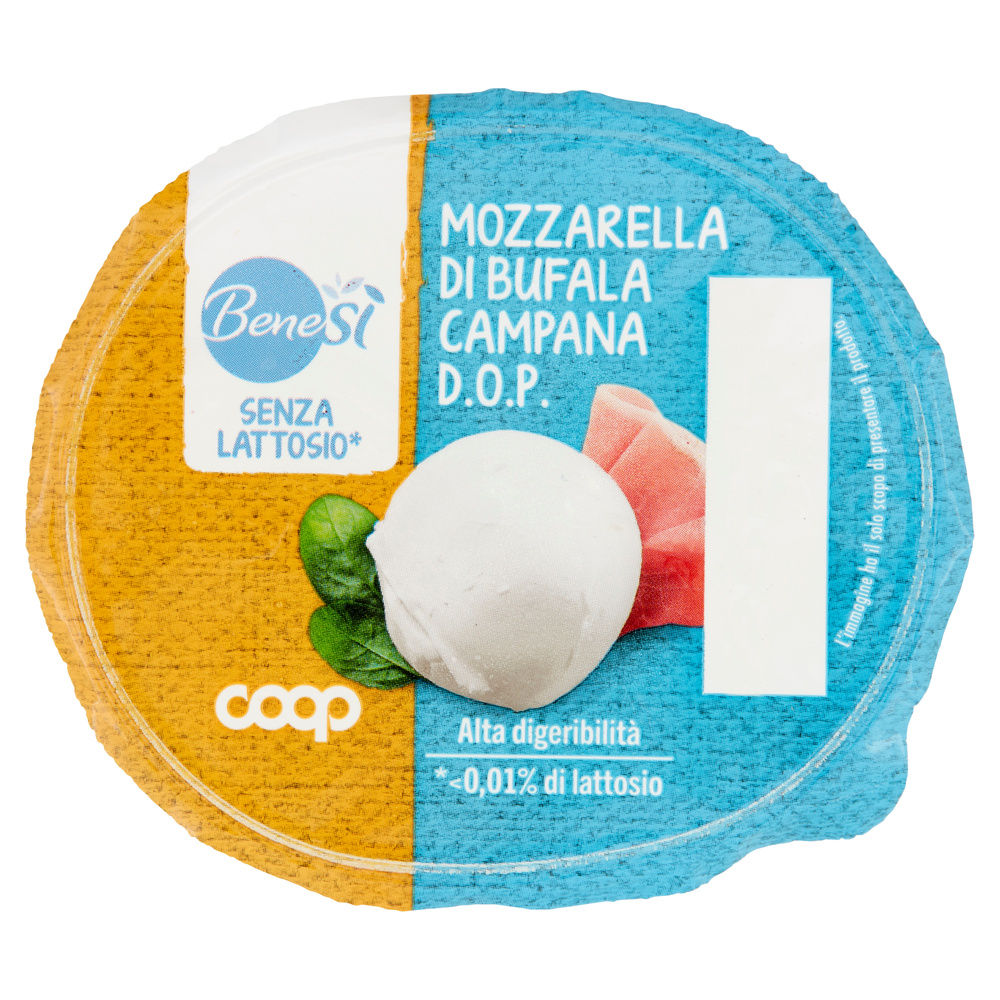 MOZZARELLA DI BUFALA CAMPANA DOP DELATTOSATA BENESÌ COOP G 300 SGOCC. G180 - 5