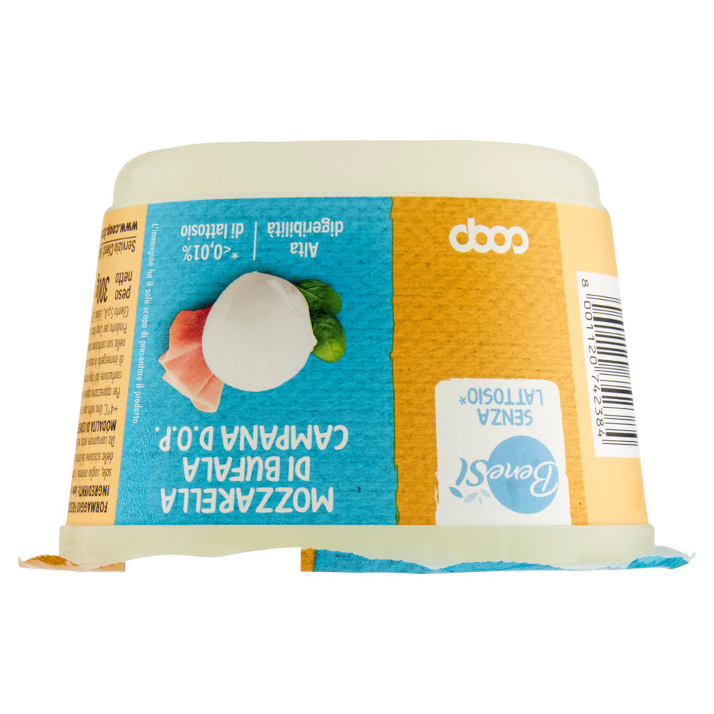 MOZZARELLA DI BUFALA CAMPANA DOP DELATTOSATA BENESÌ COOP G 300 SGOCC. G180 - 8