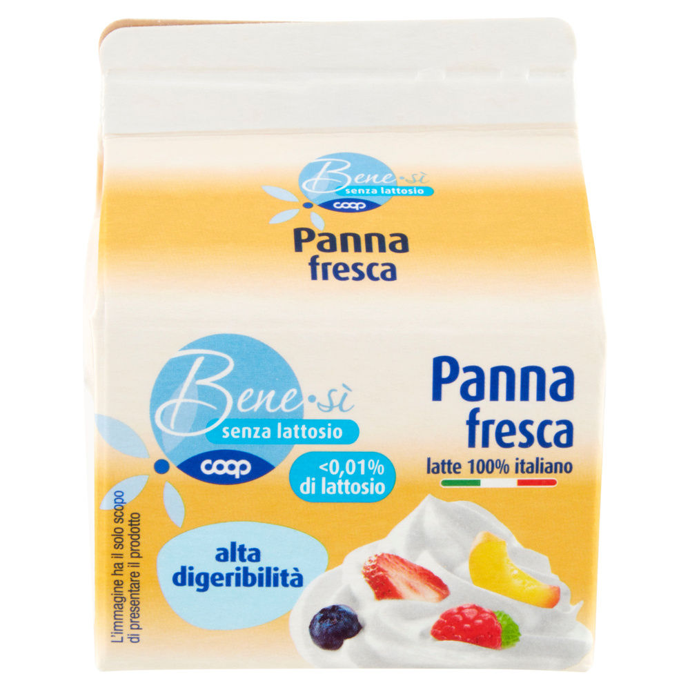 PANNA FRESCA SENZA LATTOSIO 100% ITALIANA BENE SI' COOP ML 250 - 6