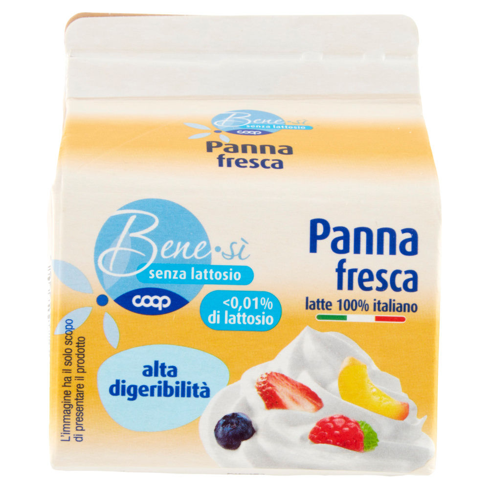 PANNA FRESCA SENZA LATTOSIO 100% ITALIANA BENE SI' COOP ML 250 - 7