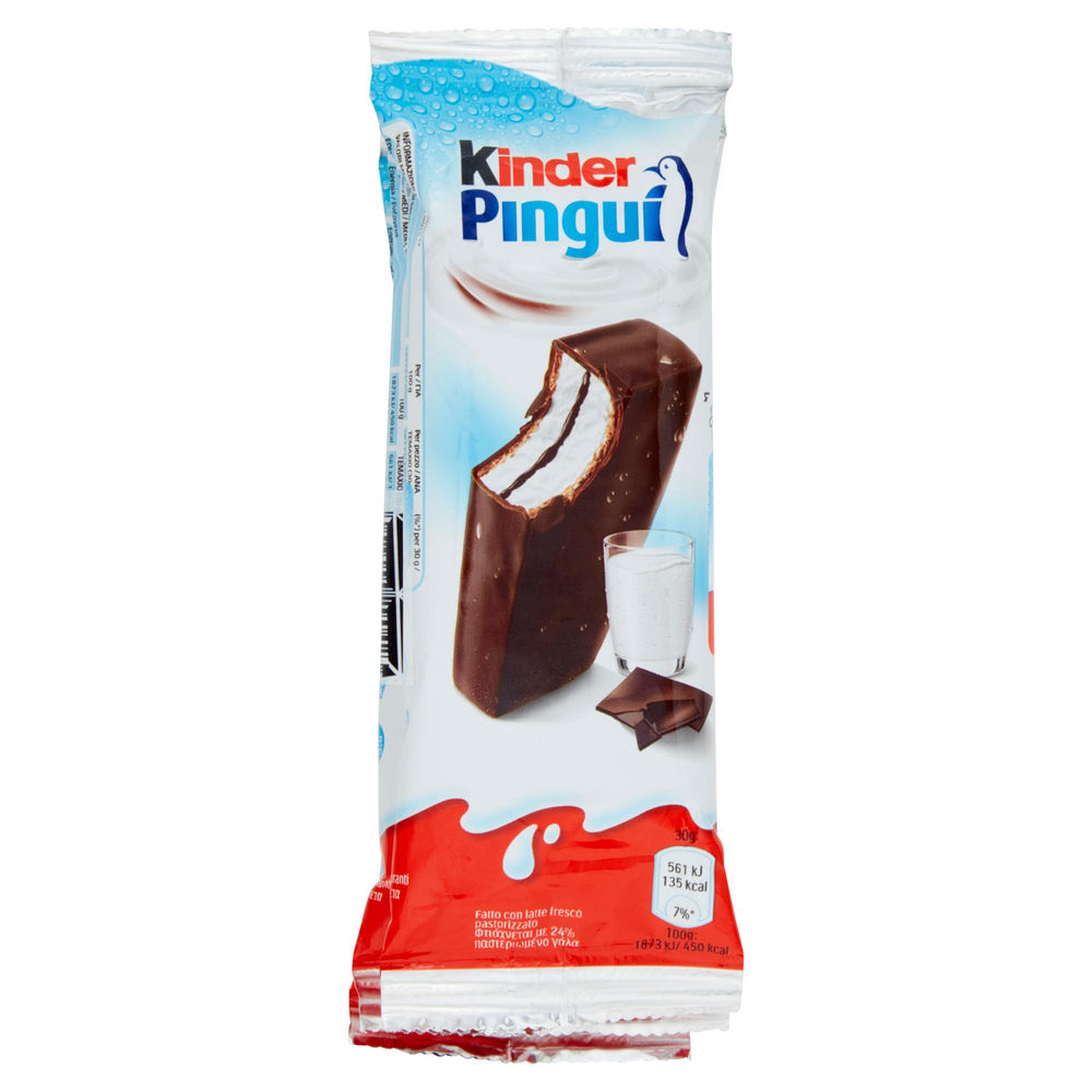 KINDER PINGUI' CIOCCOLATO FERRERO QUADRIPACK 4X30 G - 0