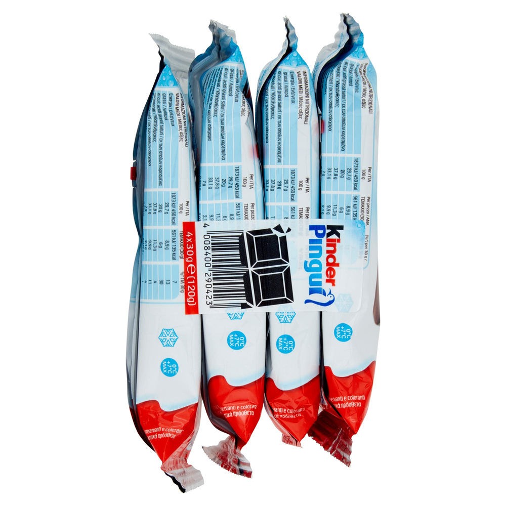 KINDER PINGUI' CIOCCOLATO FERRERO QUADRIPACK 4X30 G - 4