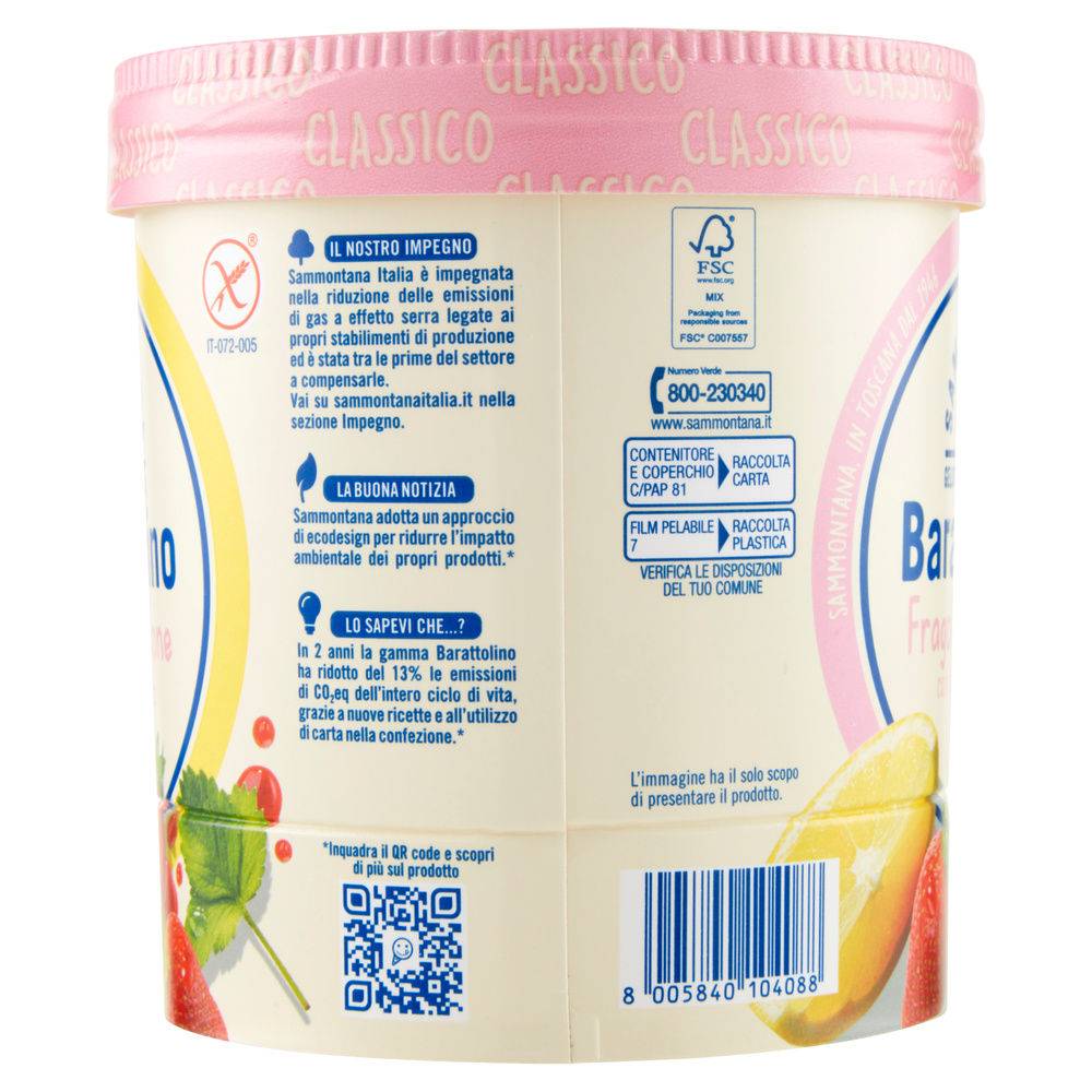 BARATTOLINO CLASSICO FRAGOLA E LIMONE SAMMONTANA G 500 - 5