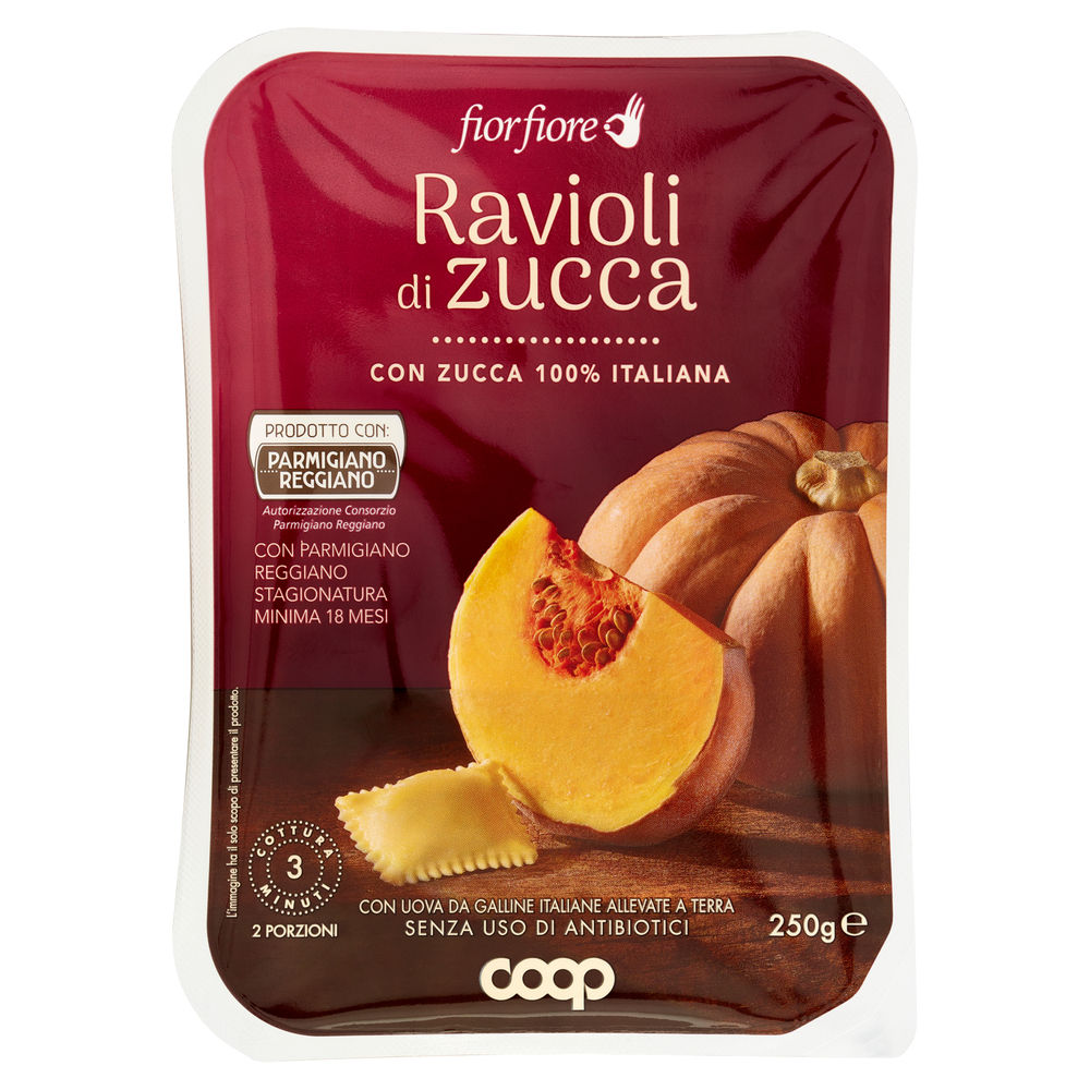 RAVIOLI  DI ZUCCA FIOR FIORE COOP G 250 - 2
