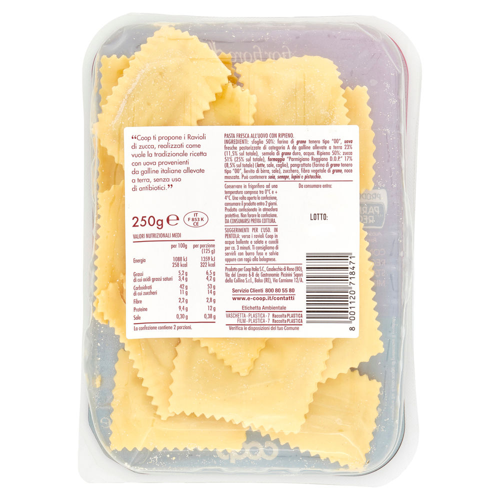 RAVIOLI  DI ZUCCA FIOR FIORE COOP G 250 - 3