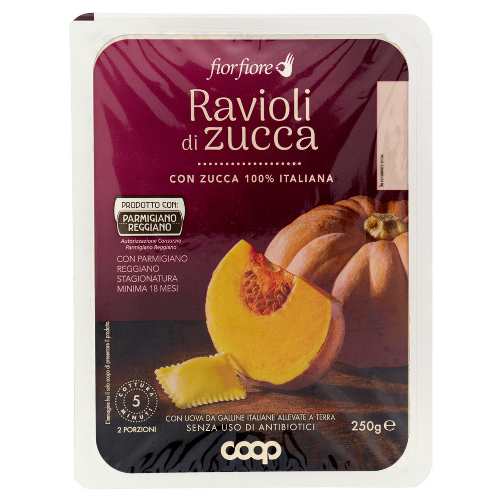 RAVIOLI  DI ZUCCA FIOR FIORE COOP G 250 - 1
