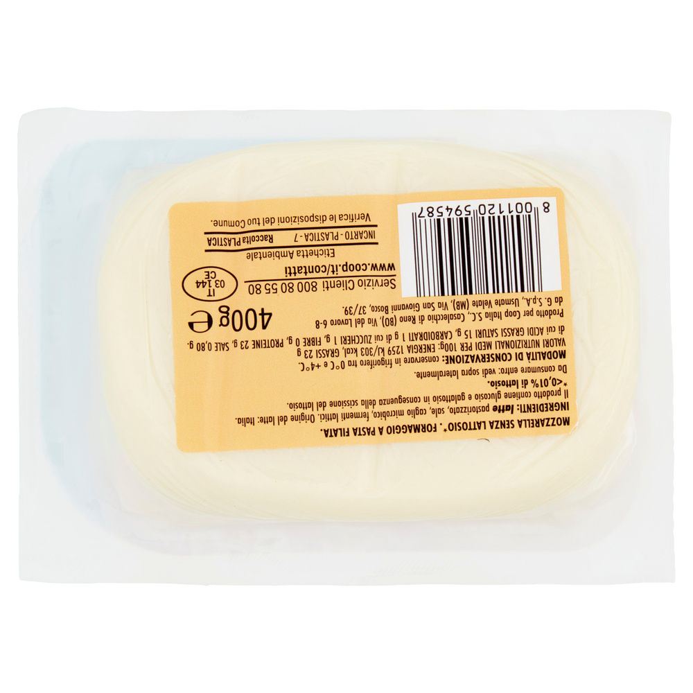 PANETTO DI MOZZARELLA SENZA LATTOSIO BENESÌ COOP G 400 - 1