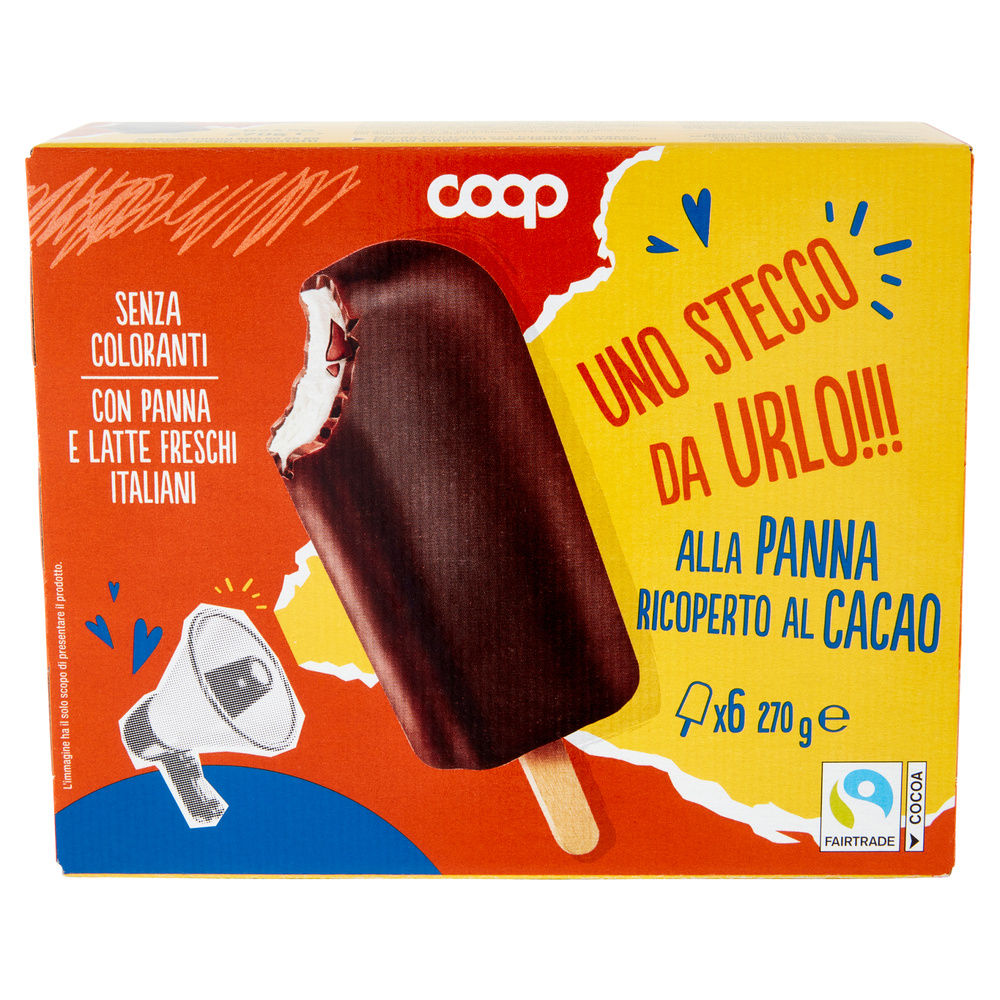STECCO ALLA PANNA RICOPERTO AL CACAO  COOP 6PZ SCATOLA G 270 - 7