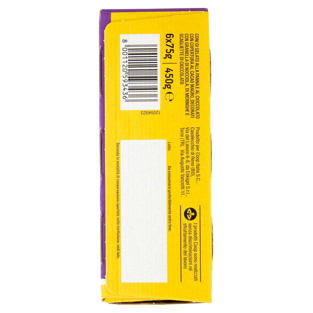 CONO ALLA PANNA E CIOCCOLATO COOP 6PZ SCATOLA G 450 - 7