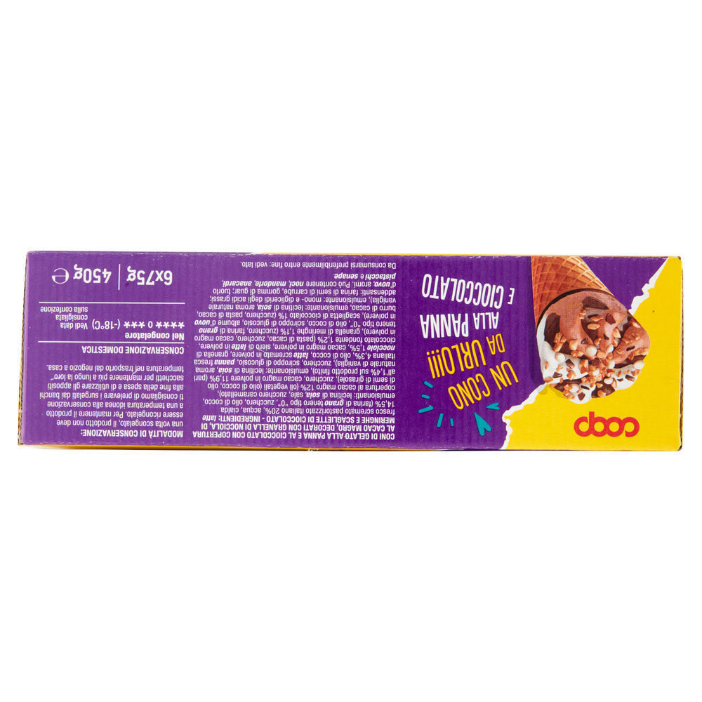 CONO ALLA PANNA E CIOCCOLATO COOP 6PZ SCATOLA G 450 - 8