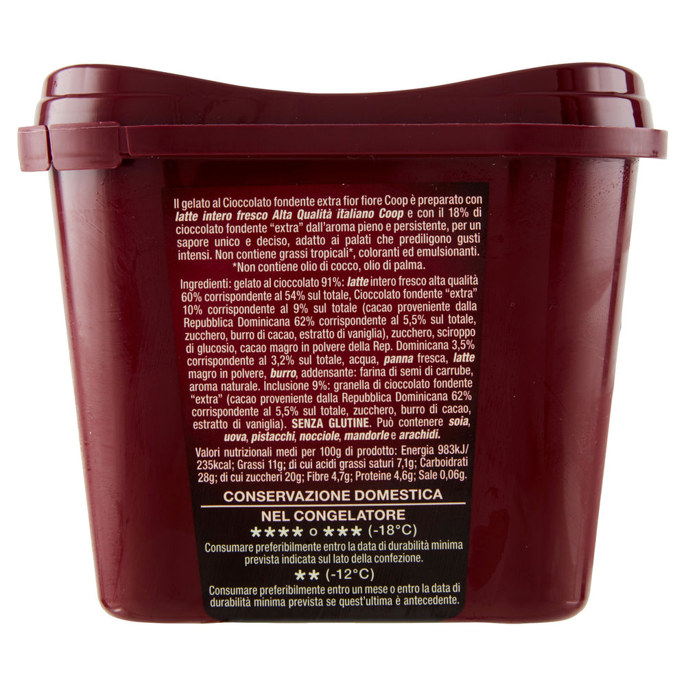 GELATO CIOCCOLATO FONDENTE FIOR FIORE COOP G 300 - 1