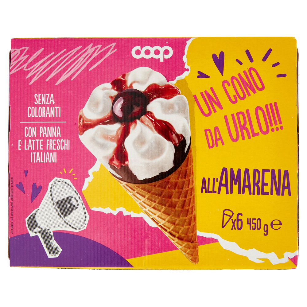 CONO ALL'AMARENA COOP 6PZ SCATOLA G 450 - 1