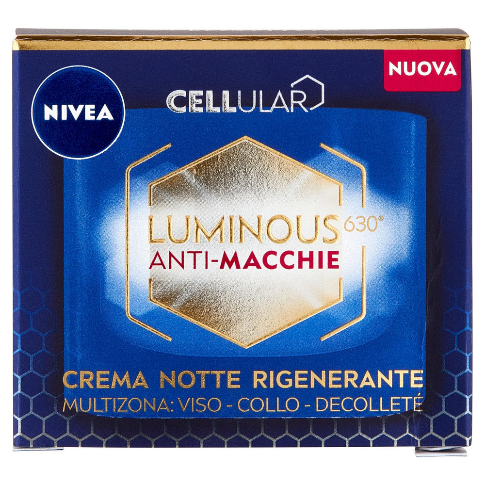 CREMA NOTTE RIGENERANTE NIVEA CELLULAR LUMINOUS 630 ANTI MACCHIE ML 50 - 0