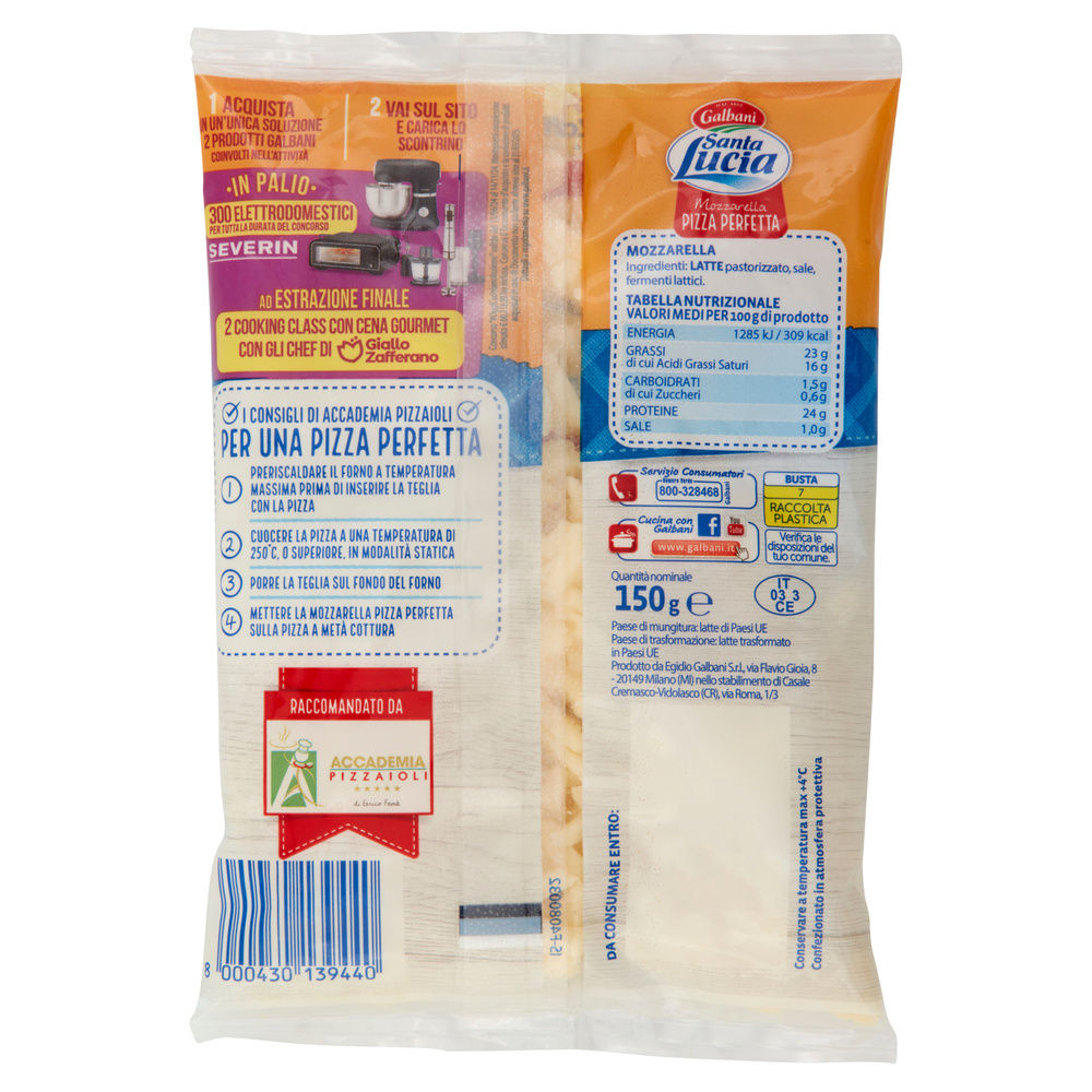 MOZZARELLA JULIENNE PIZZA PERFETTA GALBANI G 150 - 3