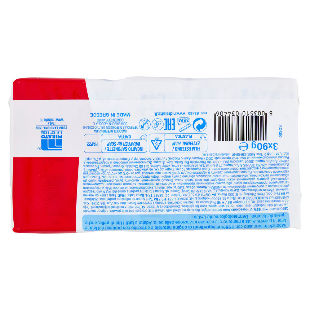 SAPONE SOLIDO NIDRA LATTE IDRATANTE PZ.2+1GRATIS G 180 - 1