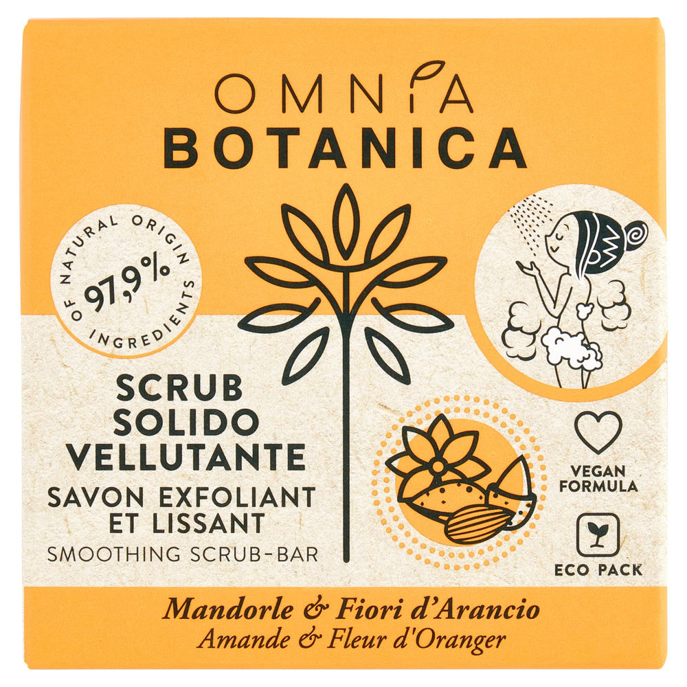 SCRUB SOLIDO OMNIA BOTANICA VELLUTANTE MANDORLE E FIORI D'ARANCIO G 100 - 0