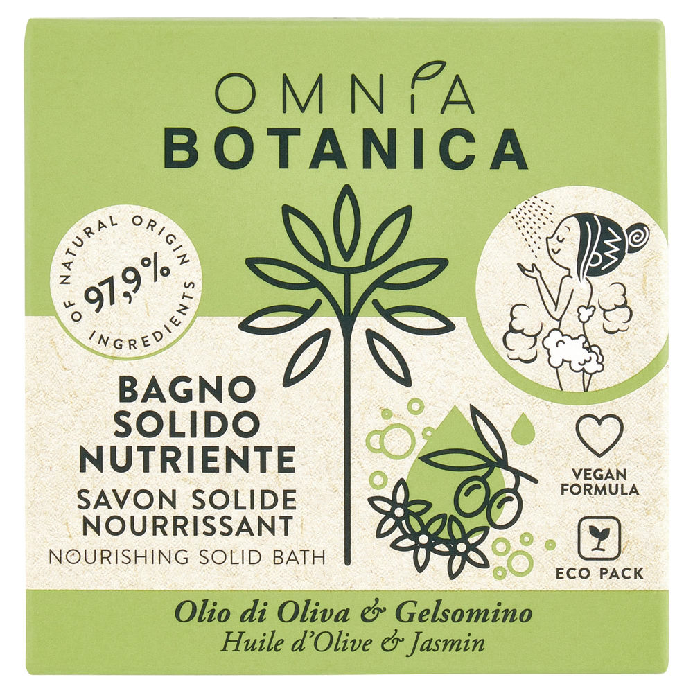 BAGNO SOLIDO OMNIA BOTANICA NUTRIENTE OLIO DI OLIVA E GELSOMINO G 100 - 0