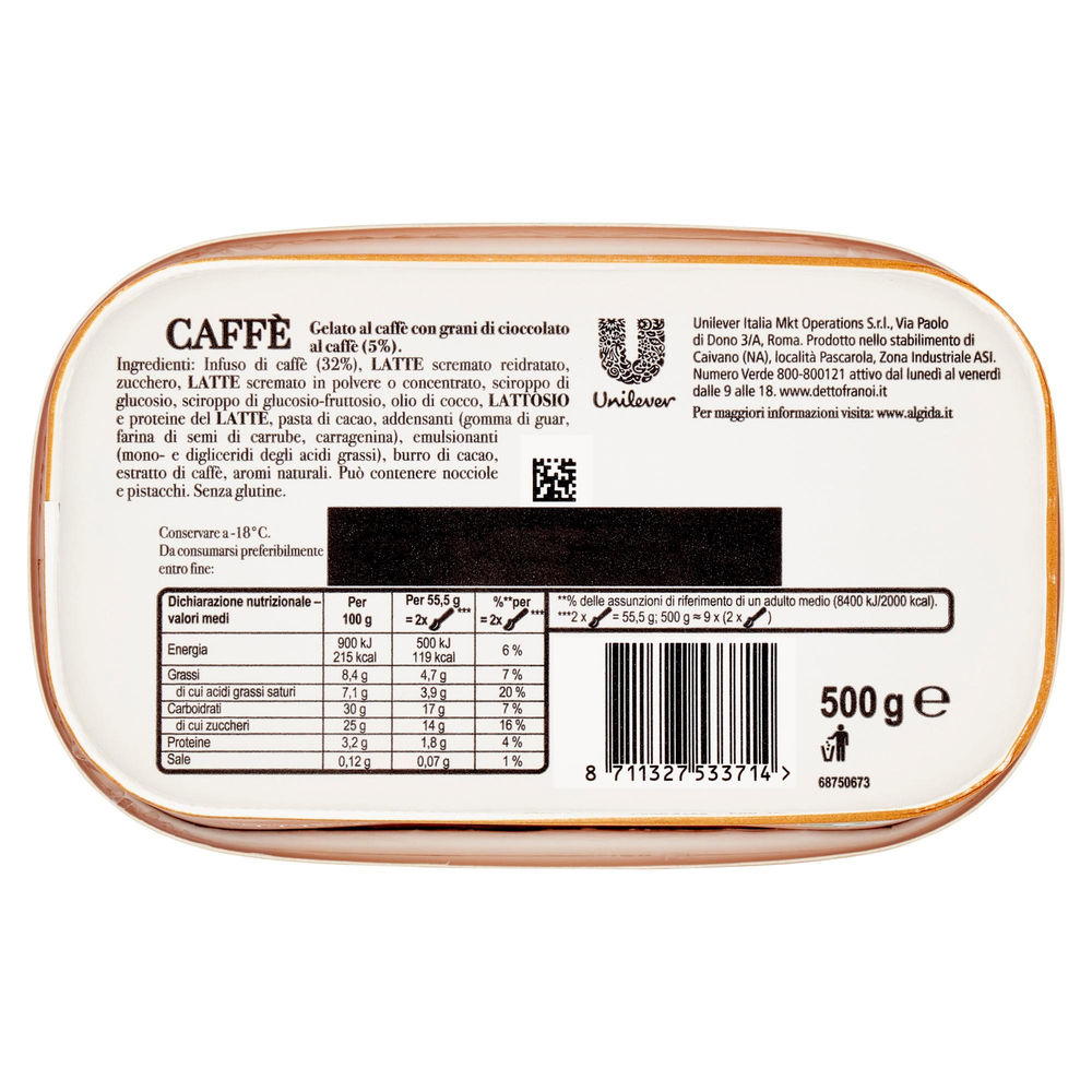 CARTE D'OR CLASSIC CAFFE' G 500 - 1