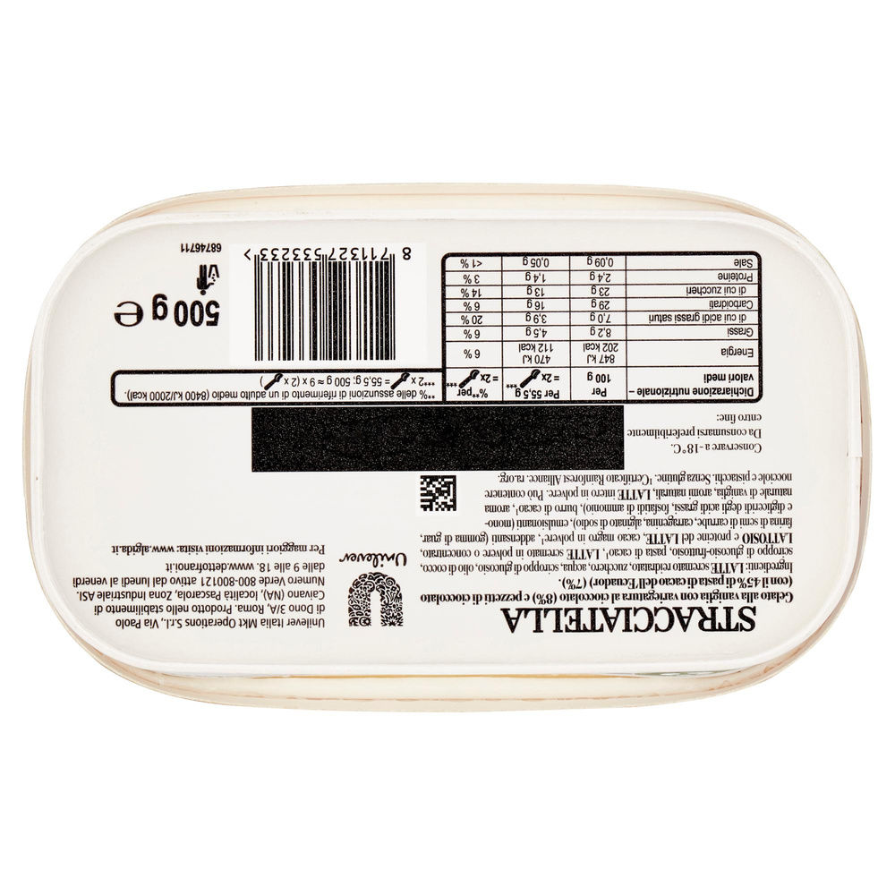 CARTE D'OR CLASSIC STRACCIATELLA G 500 - 1