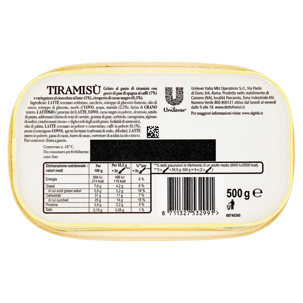 CARTE D'OR CLASSIC TIRAMISU' G 500 - 1