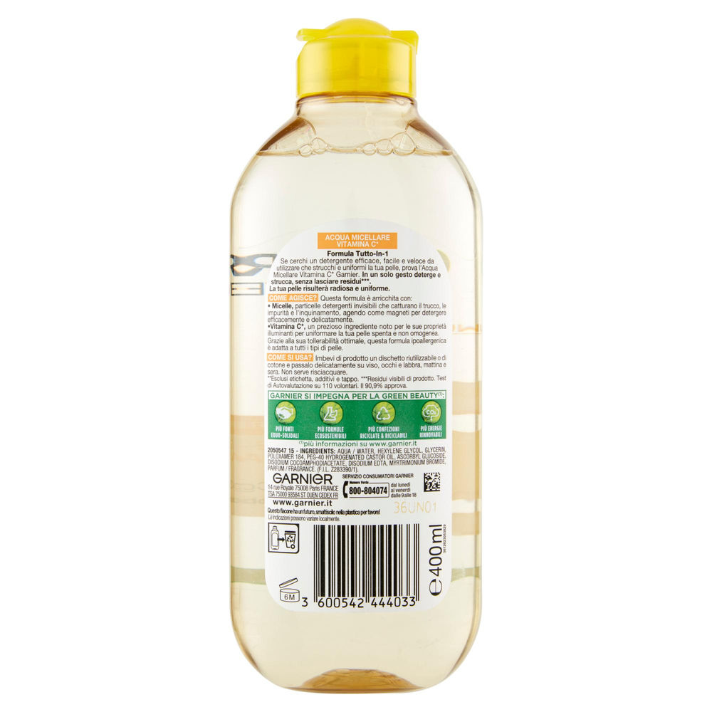 ACQUA MICELLARE GARNIER SKIN ACTIVE VITAMINA C ML 400 - 1