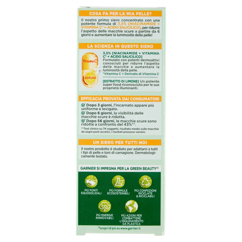 SIERO GARNIER SKIN ACTIVE ANTIMACCHIE VITAMINA C +ACIDO SALICILICO ML 30 - 1