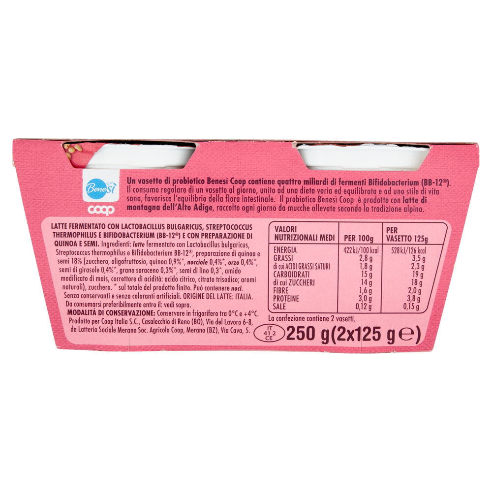 PROBIOTICO QUINOA E SEMI 4 MLD DI FL BENESÌ COOP G125 X2 - 1